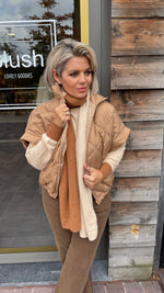 Afbeelding in Gallery-weergave laden, Bodywarmer/ mokka/ ISABELLE
