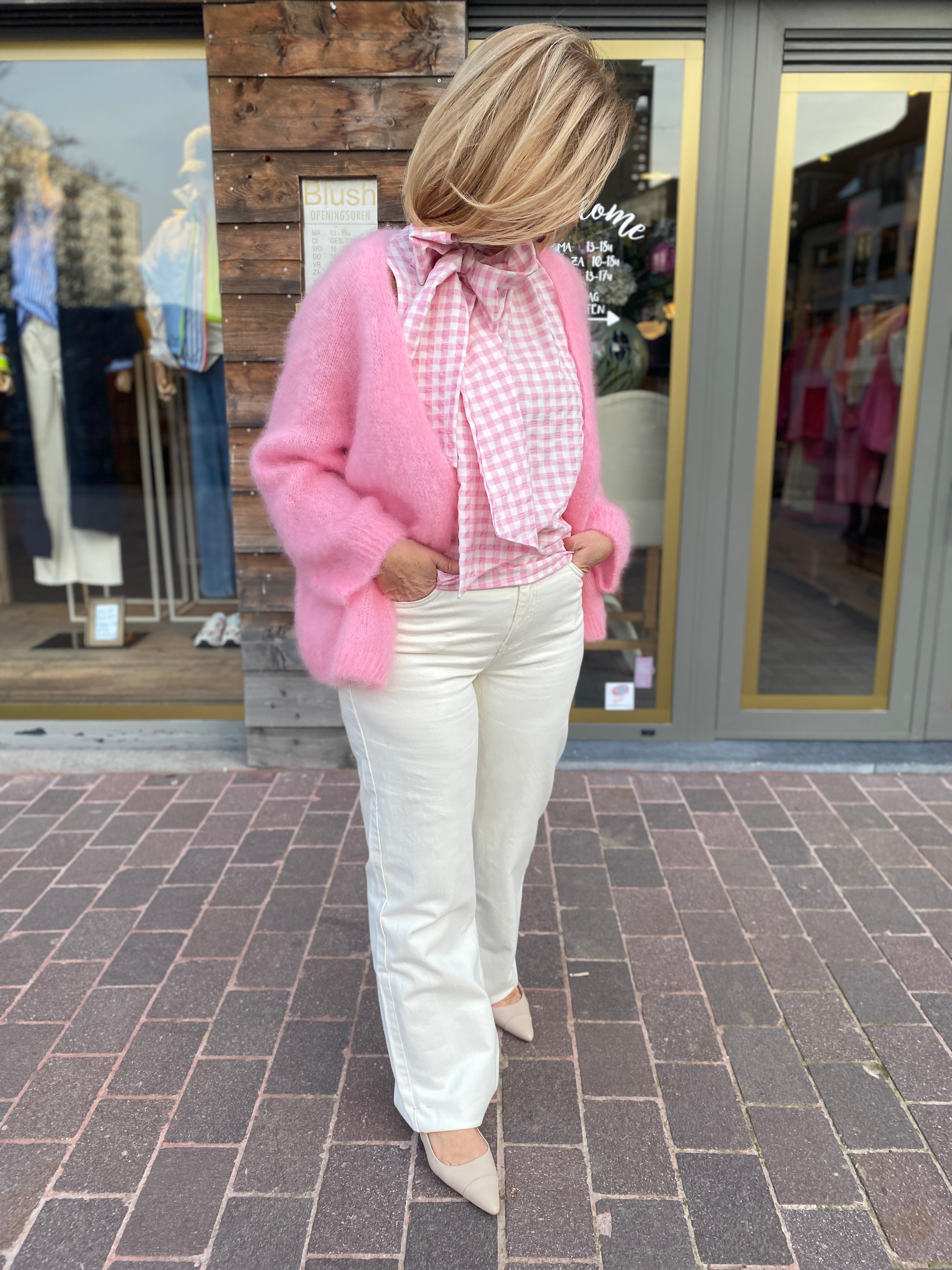 Cardigan roze/TESS