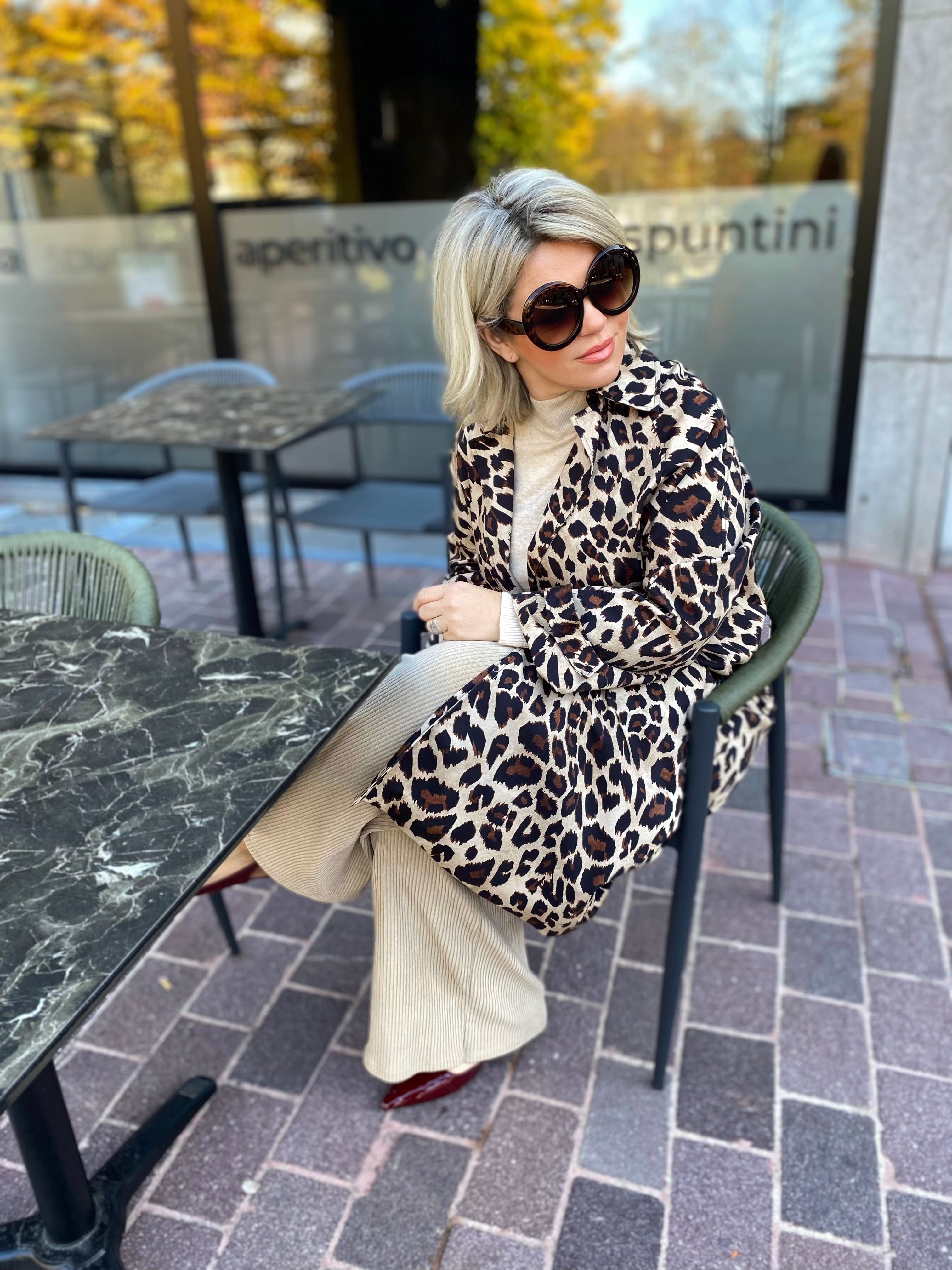 Trenchcoat/ regenjas  leopard SANDRINE