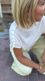 Afbeelding in Gallery-weergave laden, Blouse/ mercerisé/crème/ VICTOIRE
