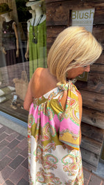 Afbeelding in Gallery-weergave laden, Satinlook jurk/ asymmetrisch/ JULIENNE
