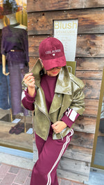 Afbeelding in Gallery-weergave laden, Jogging set/ 2 stuks/ bordeaux/ ANNIE
