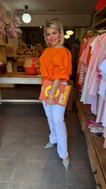 Afbeelding in Gallery-weergave laden, Blouse/ oranje/NORA
