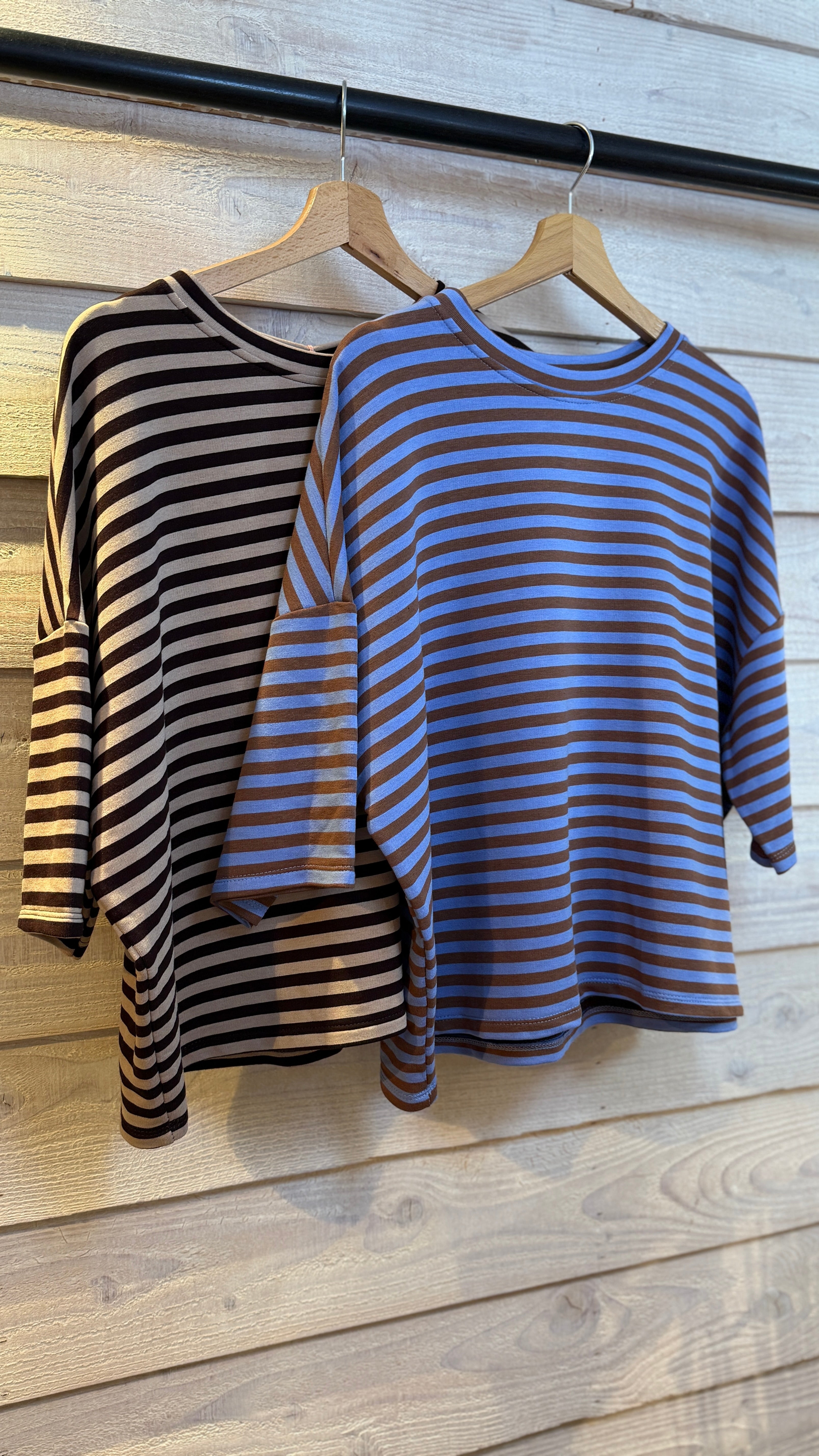 T-Shirt Streep/ MARINE