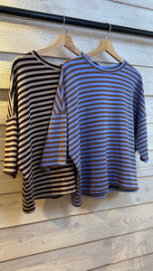 T-Shirt Streep/ MARINE
