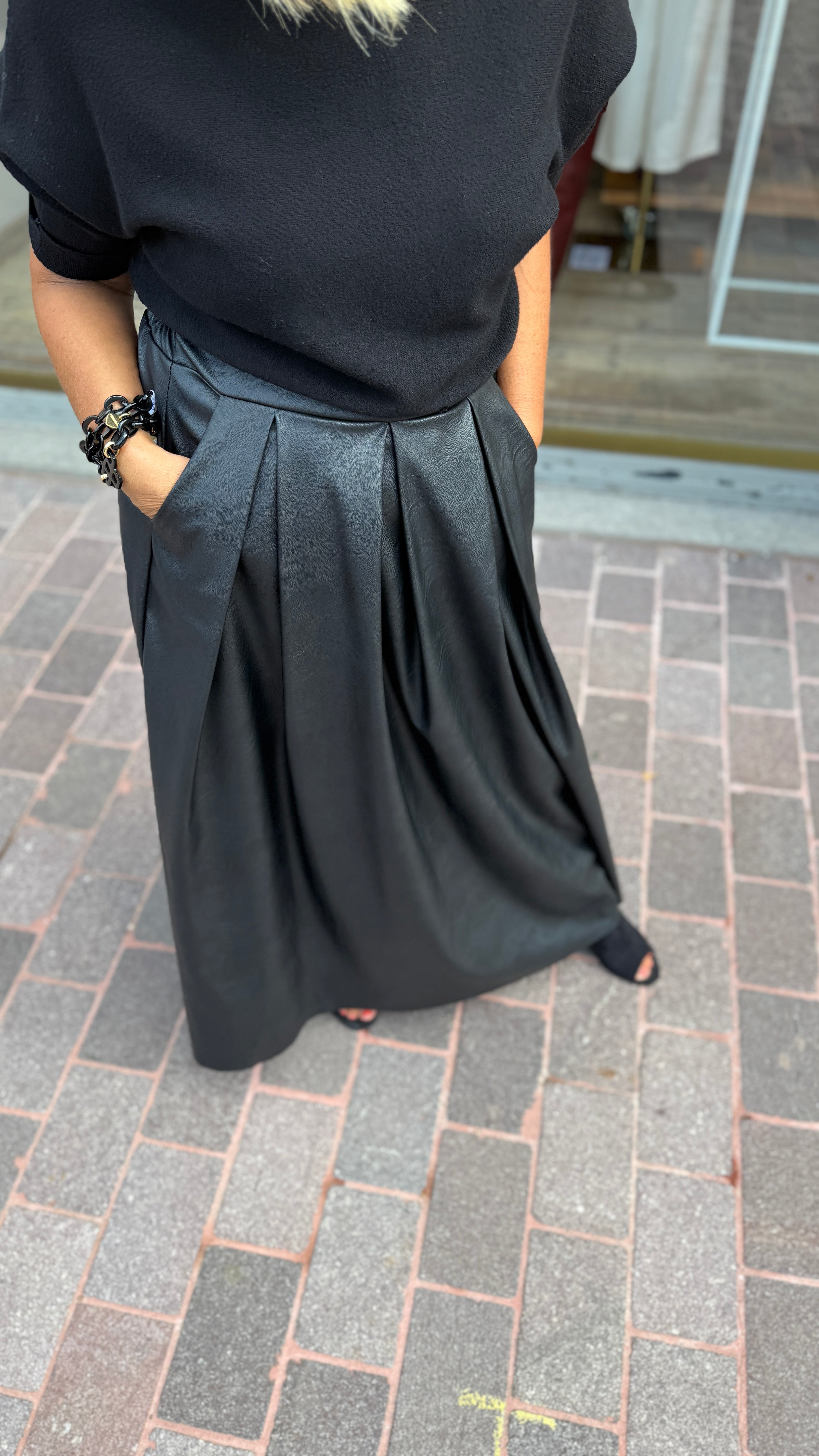 Rok/ leatherlook/ JACLYN