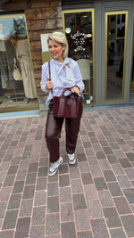 Afbeelding in Gallery-weergave laden, Broek/burgundy/ BLACK ROSE
