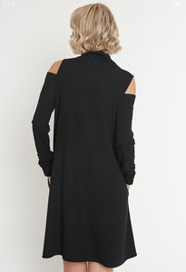 Jersey jurk/ zwart/MARIE