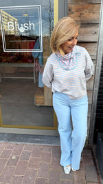 Afbeelding in Gallery-weergave laden, Sjaal/ streep/driehoek/ MILLE
