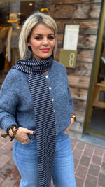 Afbeelding in Gallery-weergave laden, Cardigan/ jeansblauw/LIZETTE
