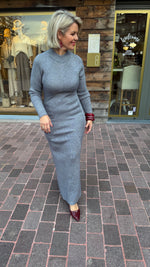 Afbeelding in Gallery-weergave laden, Knit dress/silver/ NEVER FULLY DRESSED
