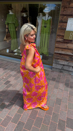 Afbeelding in Gallery-weergave laden, Satinlook jurk/ asymmetrisch/ JULIENNE
