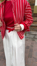 Afbeelding in Gallery-weergave laden, Vest/ streep/ rood/MILOU
