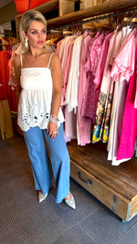 Afbeelding in Gallery-weergave laden, Top/ broderie/ GERMAINE
