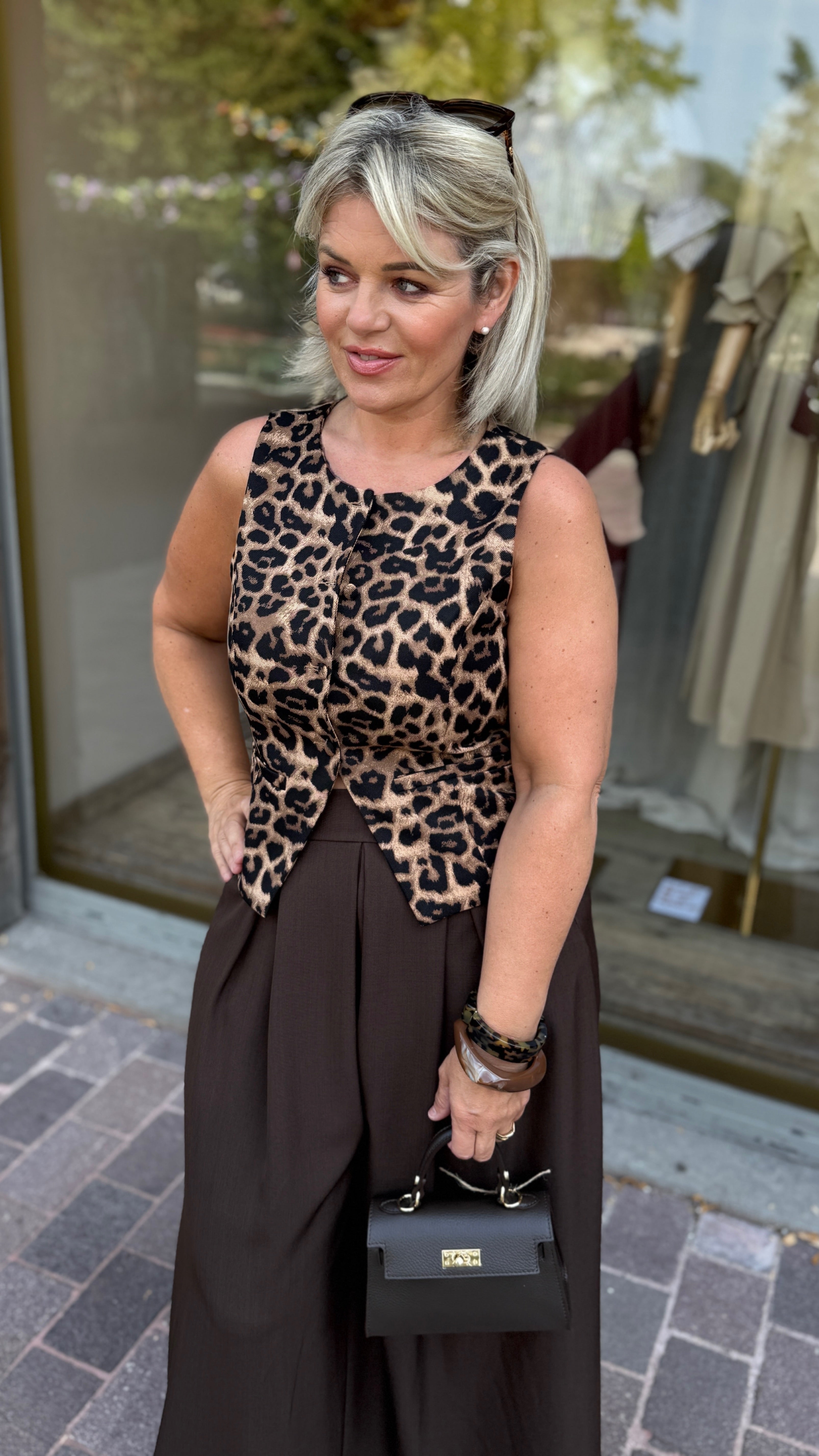 Gilet Leopard/MAEVE