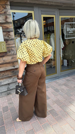 Afbeelding in Gallery-weergave laden, Blouse/ polkadot/geel
