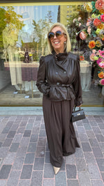 Afbeelding in Gallery-weergave laden, Jas/ lederlook/ bruin/ LOLO
