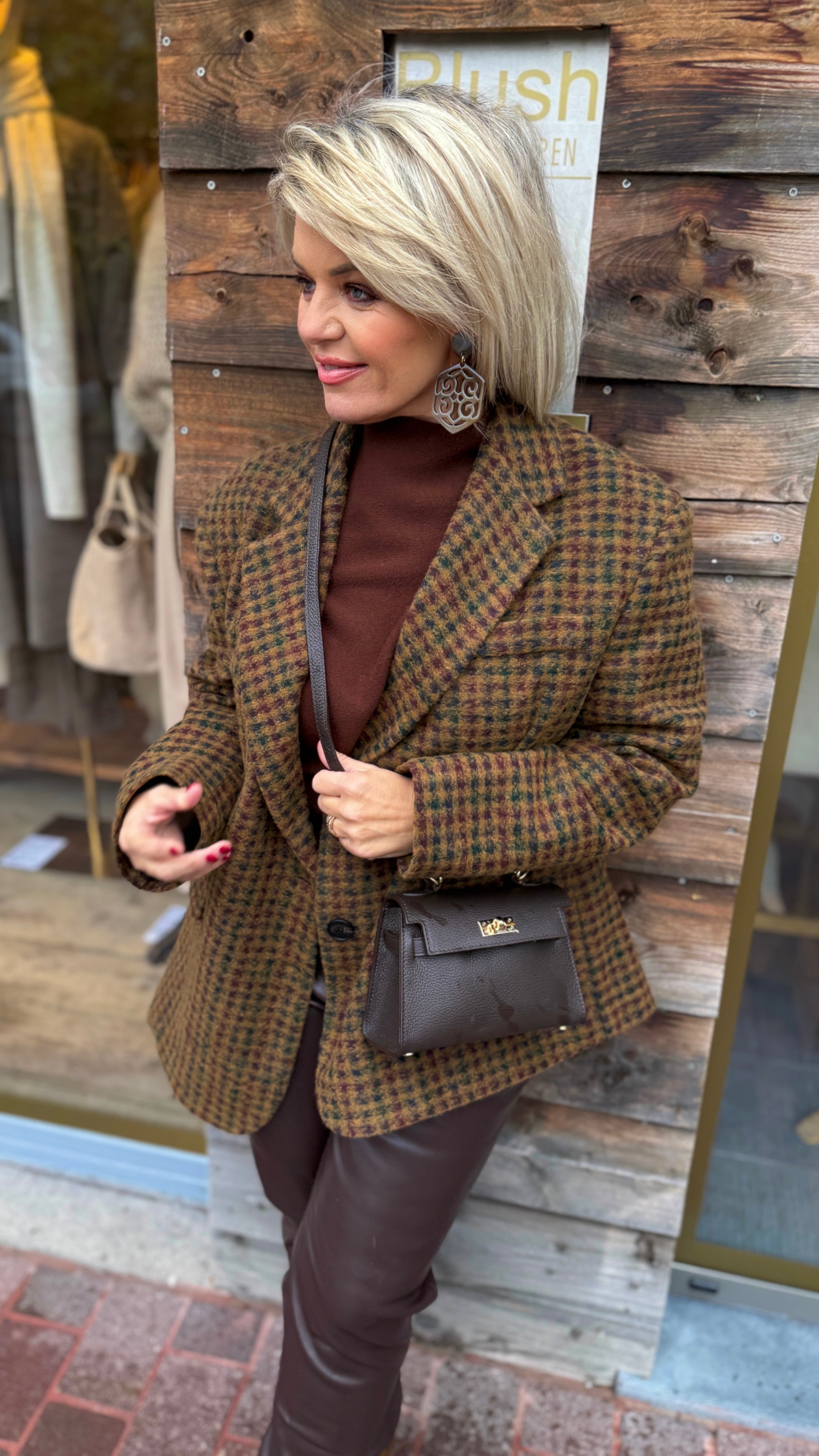 Blazer/ ruit/ VINCENZA