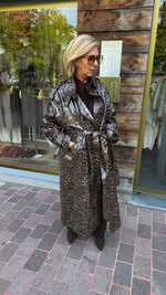 Afbeelding in Gallery-weergave laden, Trenchcoat/ leopard/ PU/ JEANIE
