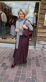 Afbeelding in Gallery-weergave laden, Trui streep/ MILLE/ grijs
