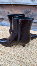 Afbeelding in Gallery-weergave laden, Lederen laars/ bruin/RIANNA
