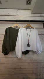 Afbeelding in Gallery-weergave laden, Blouse/vlindermouw/ JUSTINE
