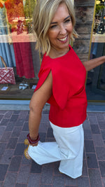 Afbeelding in Gallery-weergave laden, Top/ rood/ Nathalie
