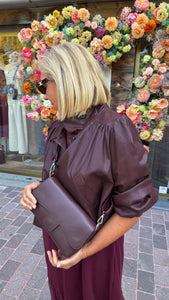 Lederlook vest/MURIËL