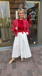 Afbeelding in Gallery-weergave laden, Vest/ streep/ rood/MILOU
