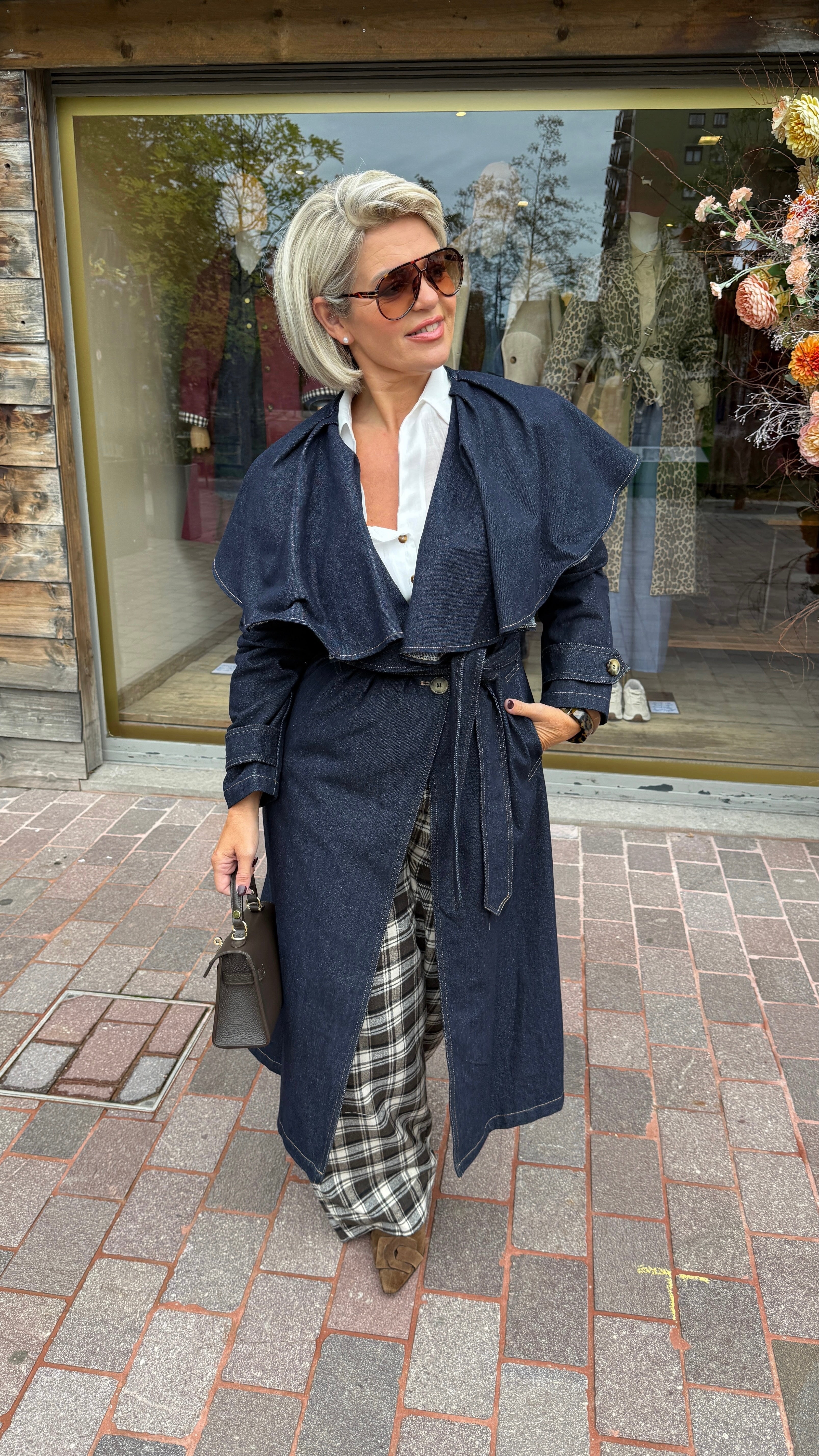 Trenchcoat jeans/ lang/ HARVEY
