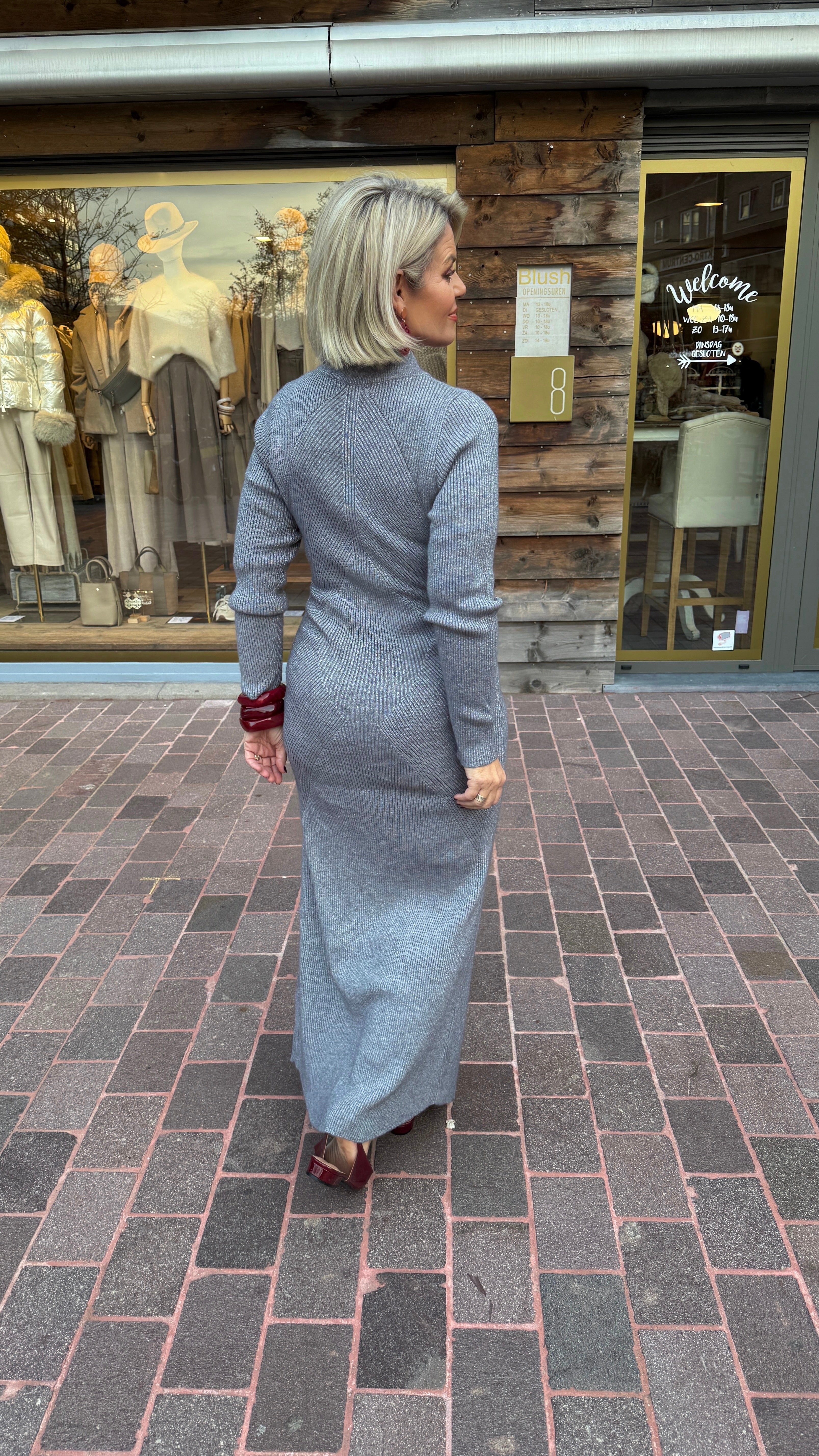 Knit dress/silver/ NEVER FULLY DRESSED