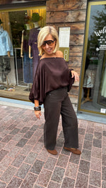 Afbeelding in Gallery-weergave laden, Jeans/ bruin/ JUSTINE
