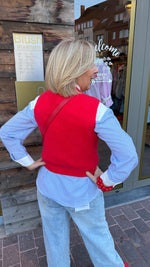 Afbeelding in Gallery-weergave laden, Spencer/ rood/KAROLIEN
