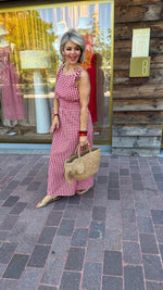 Afbeelding in Gallery-weergave laden, Jurk/ruit/ rood/FALUCHE
