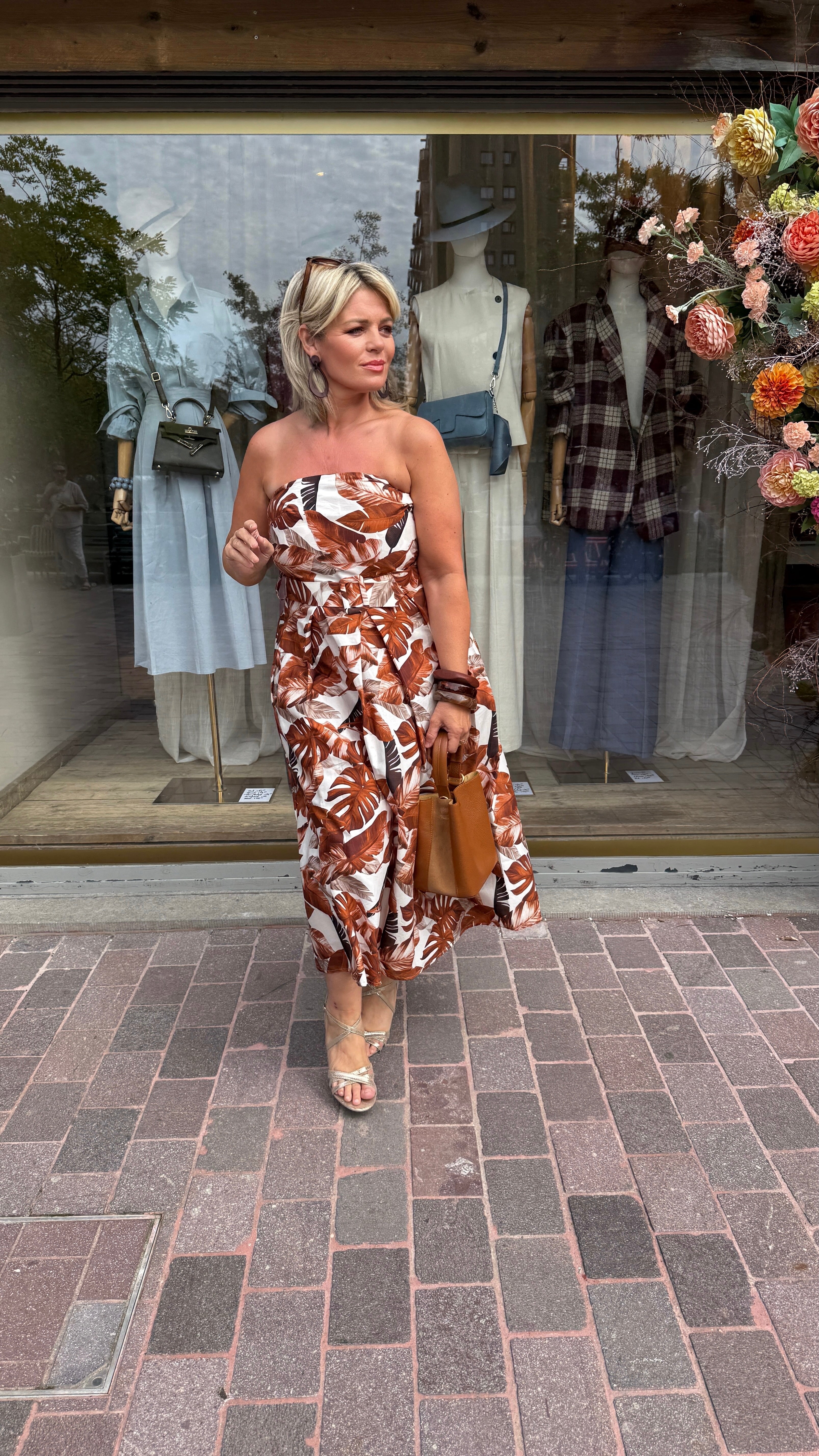 Strapless jurk/LINA