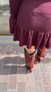 Jurk ruffle/ ESMÉE