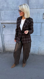 Afbeelding in Gallery-weergave laden, Blazer ruit/ GERY
