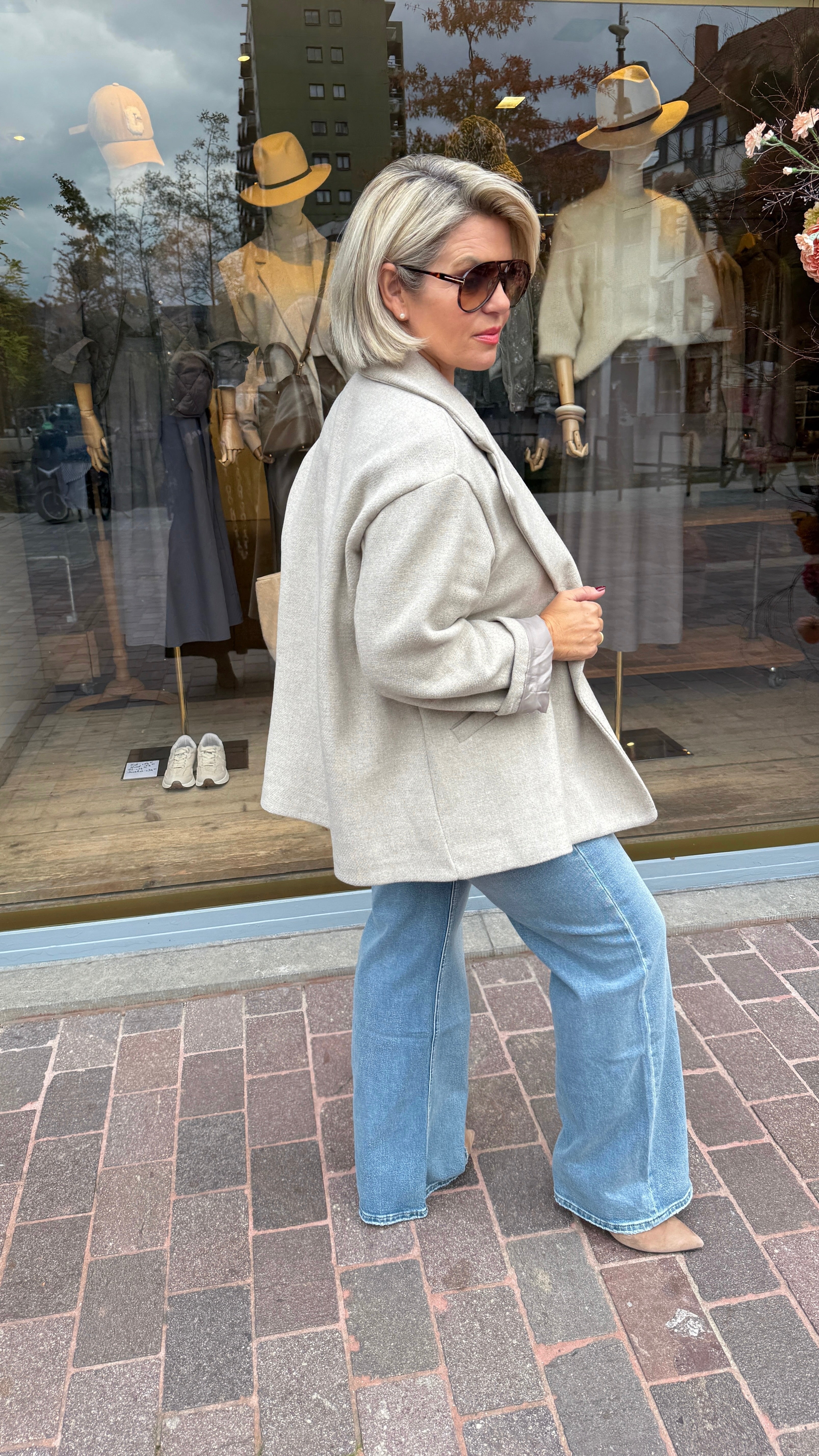 Blazer taupe/ JUSTINE