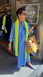 Jurk neon stripe/ LIV