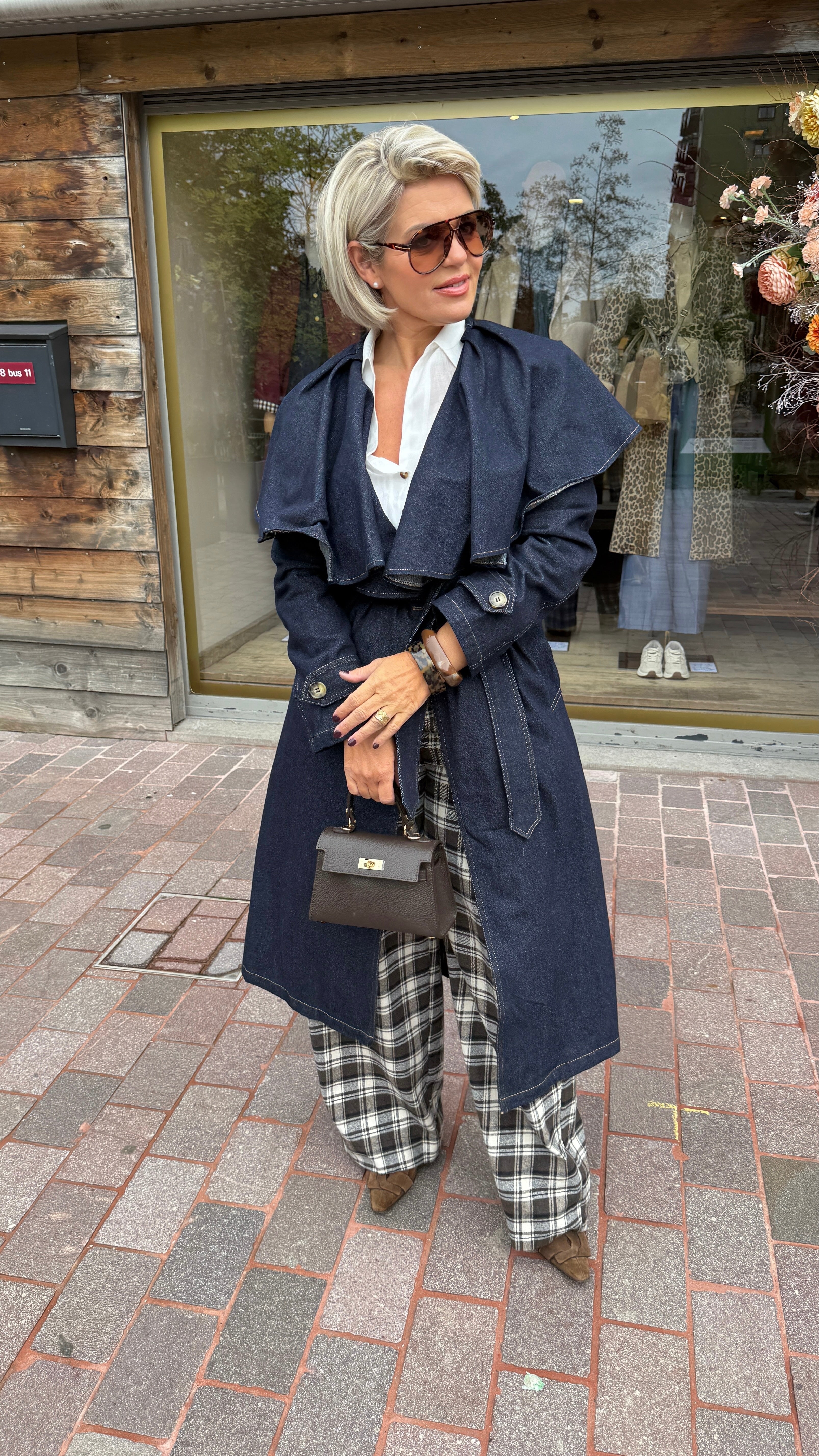 Trenchcoat jeans/ lang/ HARVEY