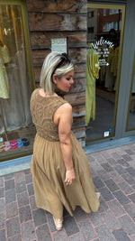 Afbeelding in Gallery-weergave laden, Jurk/camel/Crochet/LILY
