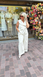 Afbeelding in Gallery-weergave laden, Gilet/ crème/NOOR
