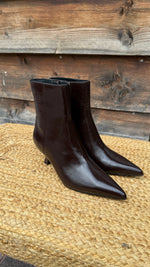 Afbeelding in Gallery-weergave laden, Lederen laars/ bruin/RIANNA
