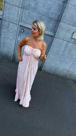 Afbeelding in Gallery-weergave laden, Strapless jurk/streep/JOELLE
