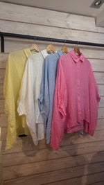 Afbeelding in Gallery-weergave laden, Linnen hemd/ oversized/SANTORINI
