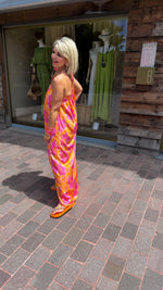 Afbeelding in Gallery-weergave laden, Satinlook jurk/ asymmetrisch/ JULIENNE
