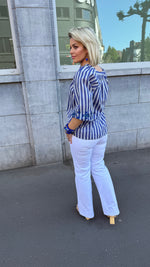 Afbeelding in Gallery-weergave laden, Hemd/streep/blauw/LAURI
