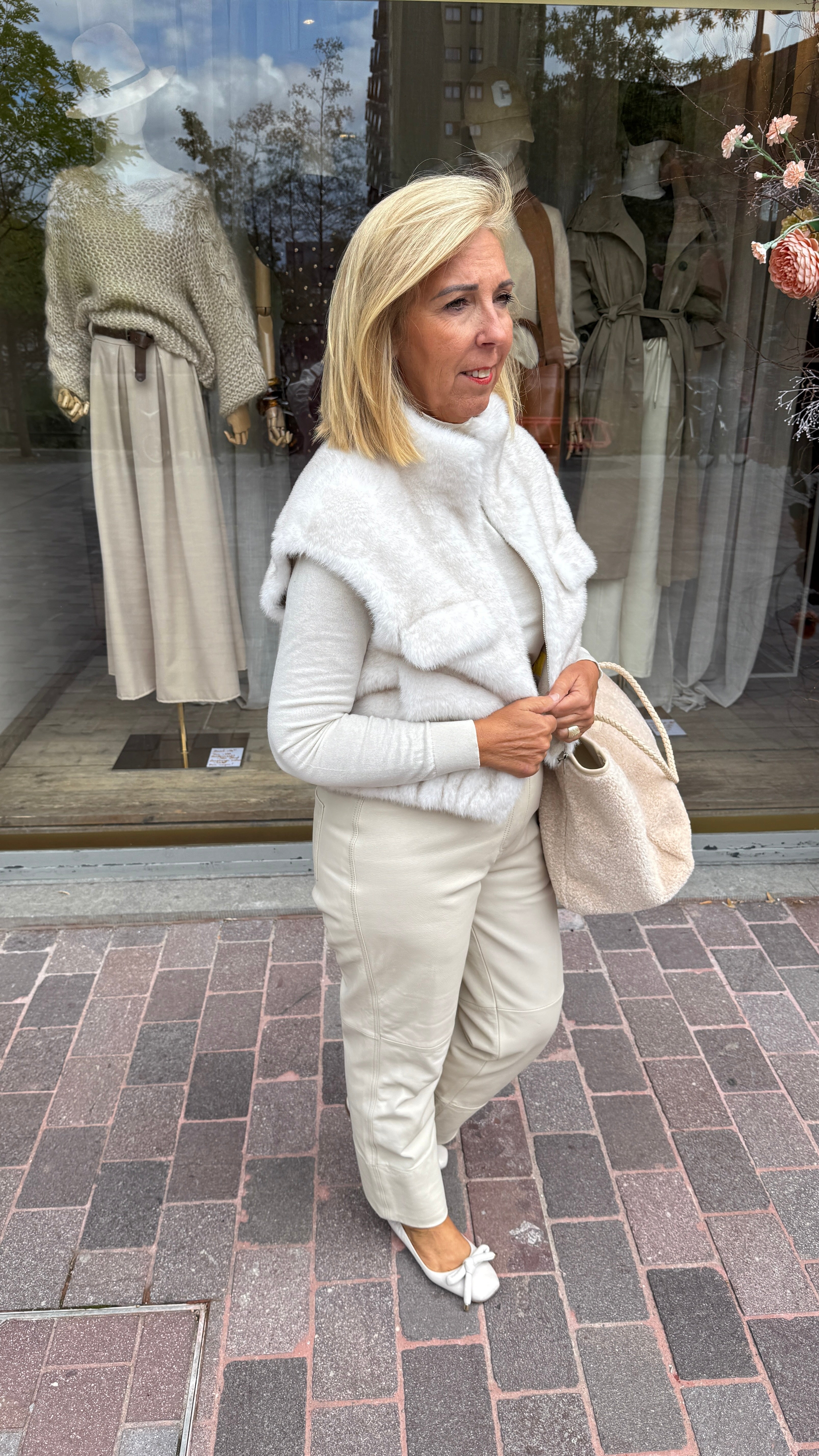 Gilet/ fake fur/MEI-LI