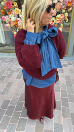 Afbeelding in Gallery-weergave laden, Jeanshemd strik/LAURE
