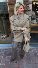Afbeelding in Gallery-weergave laden, Blazer taupe/ NOOR
